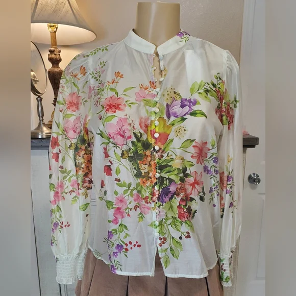 Bailey / 44 Floral Button-Up Blouse - Picture 1 of 6